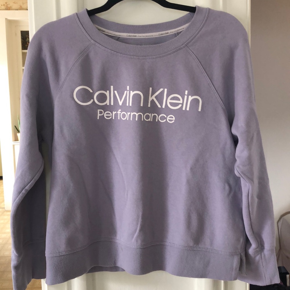 Lavender Calvin Klein Performance crew neck